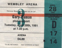 London Ticket 1981